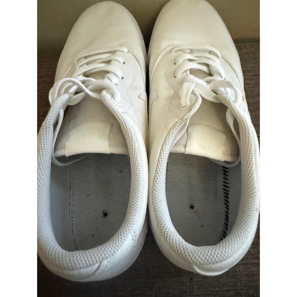 Men’s Nike SB Charge Triple White Canvas Shoes Size 12 *Missing Insoles* - Picture 4 of 9